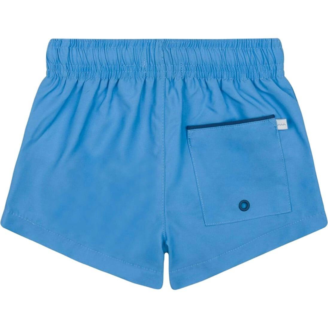 Boys Balboa Blue Panelled Boardie