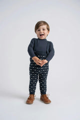 Stripe Knit Overall
