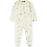 Lil' Mushroom Stretch Fleece Zipper Footed Romper