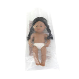 Native American Baby Girl Doll with Long Black Braids - 15''