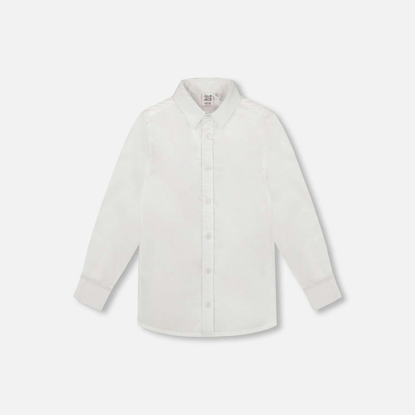 Long Sleeve Button Down Shirt White