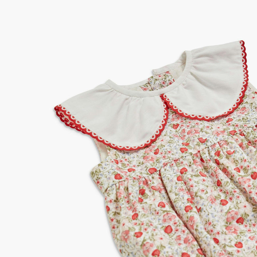 Laura Romper Strawberry Print