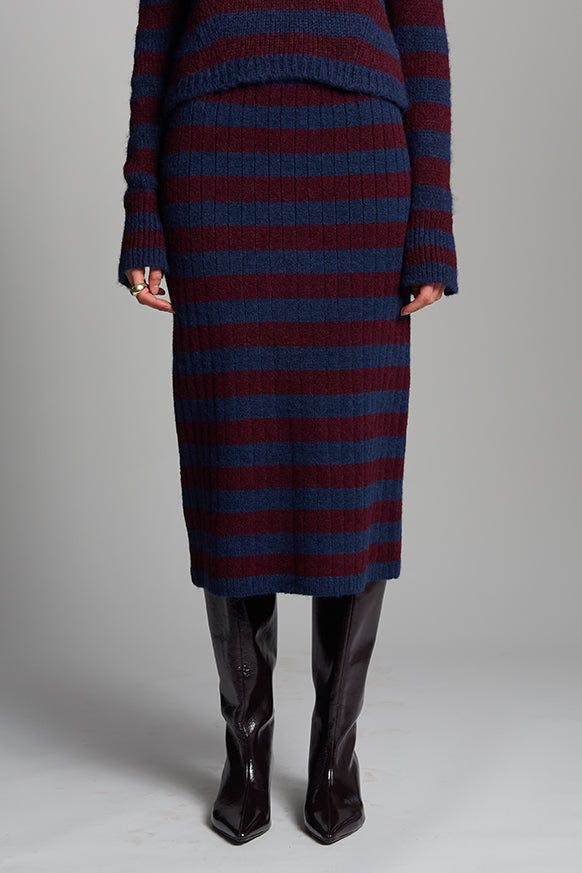 Pia Stripe Tube Skirt