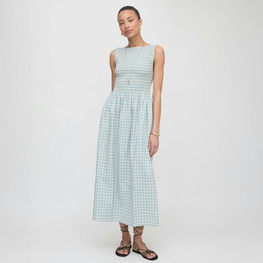 The Cosima Nap Dress - Blue/Red Gingham