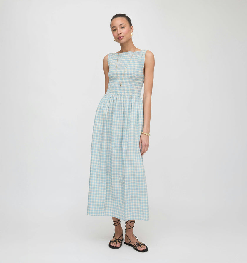 The Cosima Nap Dress - Blue/Red Gingham