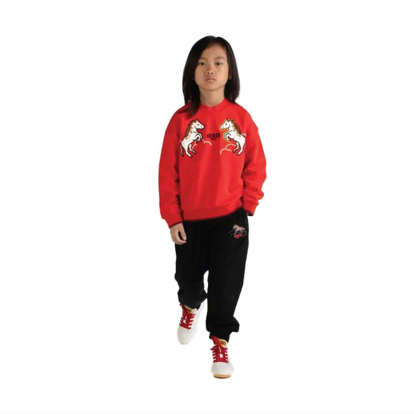 'Lunar New Year' Embroidered Sweatshirt in French Terry