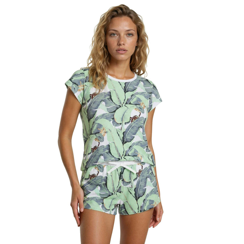 Women's Martinique® Green Jersey Short PJ Set