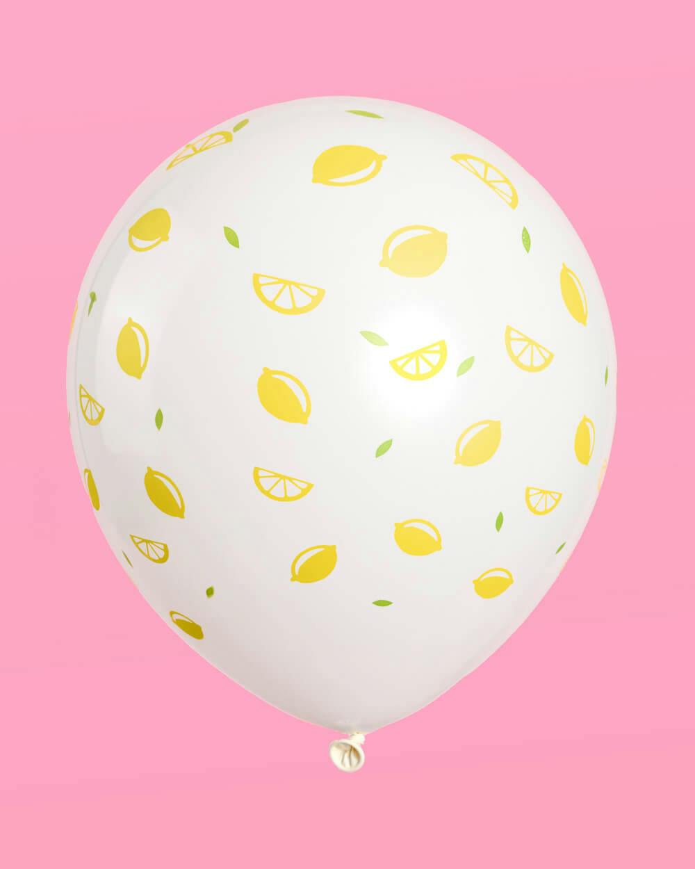 Lemon Balloons - 24 latex balloons