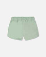 Organic Cotton Jersey Shorts Sage Green