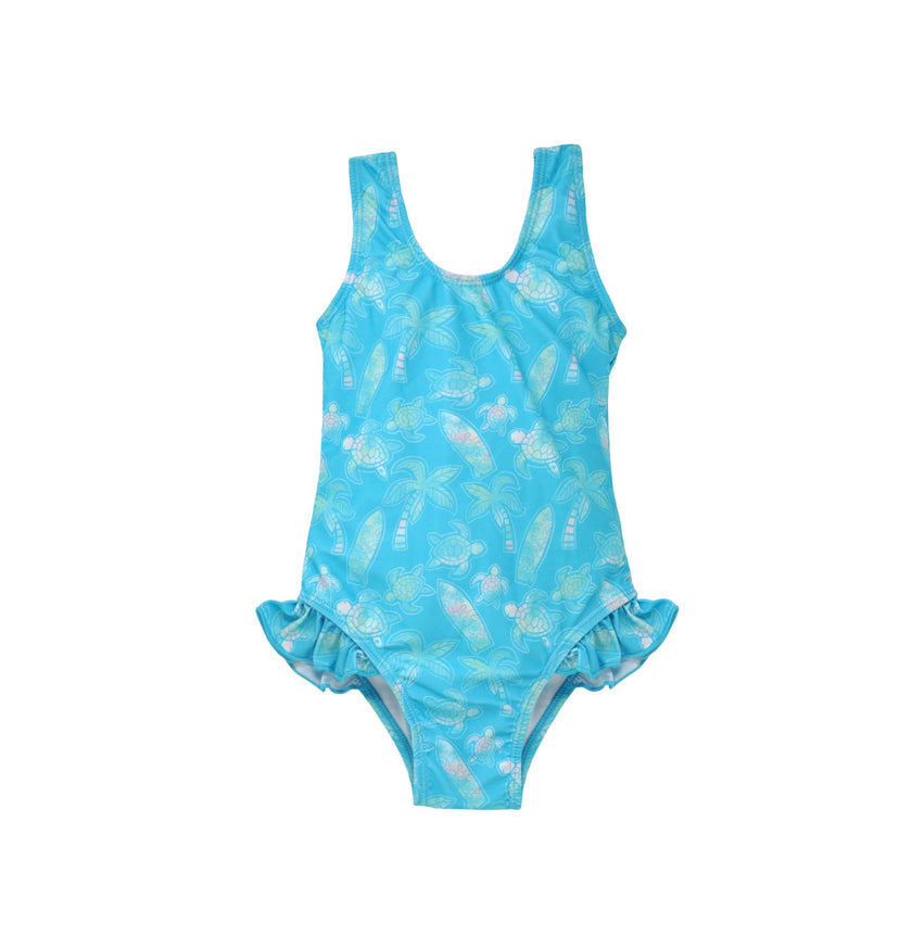 UPF 50+ Delaney Hip Ruffle Swimsuit