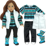 18'' Doll Print Knit Sweater