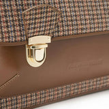 Boston Plaid Adjustable Shoulder Strap Schoolbag