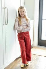 Floral Top with Rouching