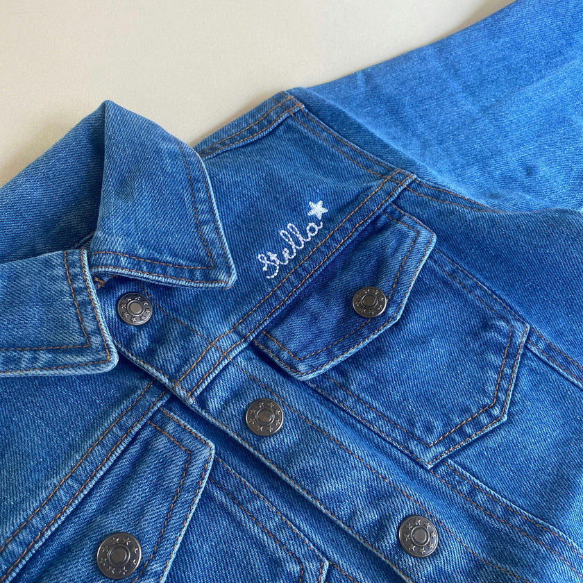 Baby & Kids Front Embroidery Denim Jacket