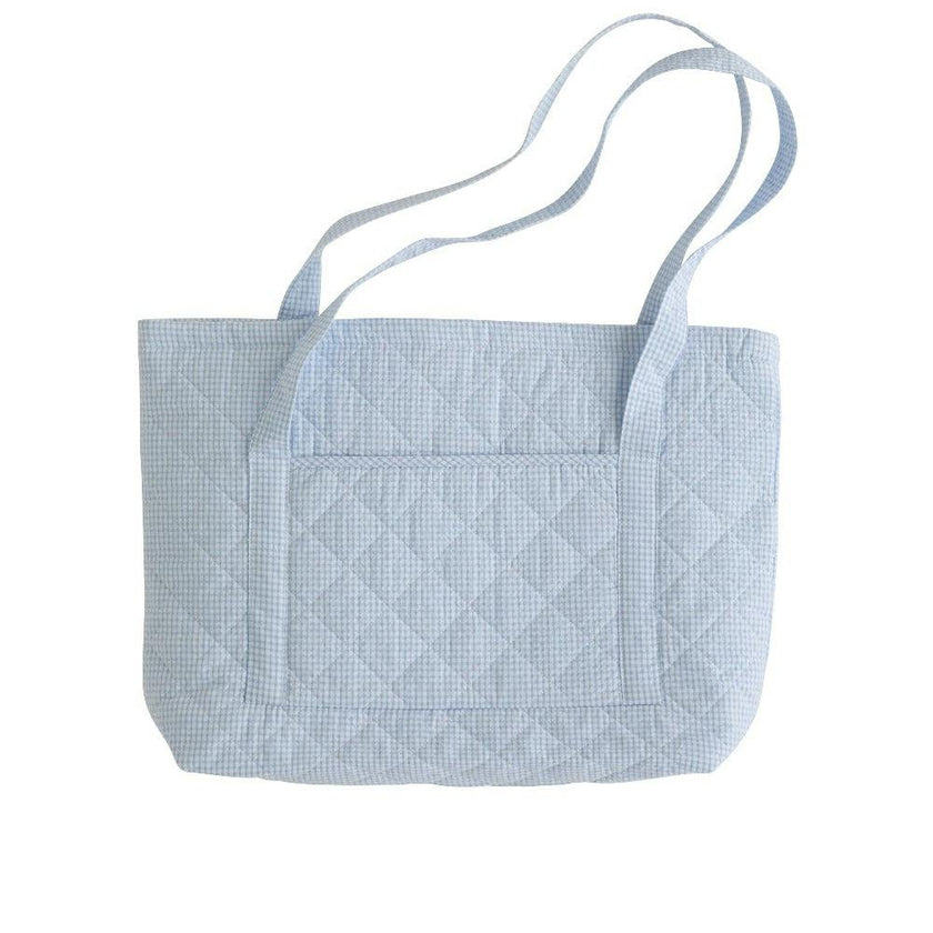 Quilted Luggage - Light Blue