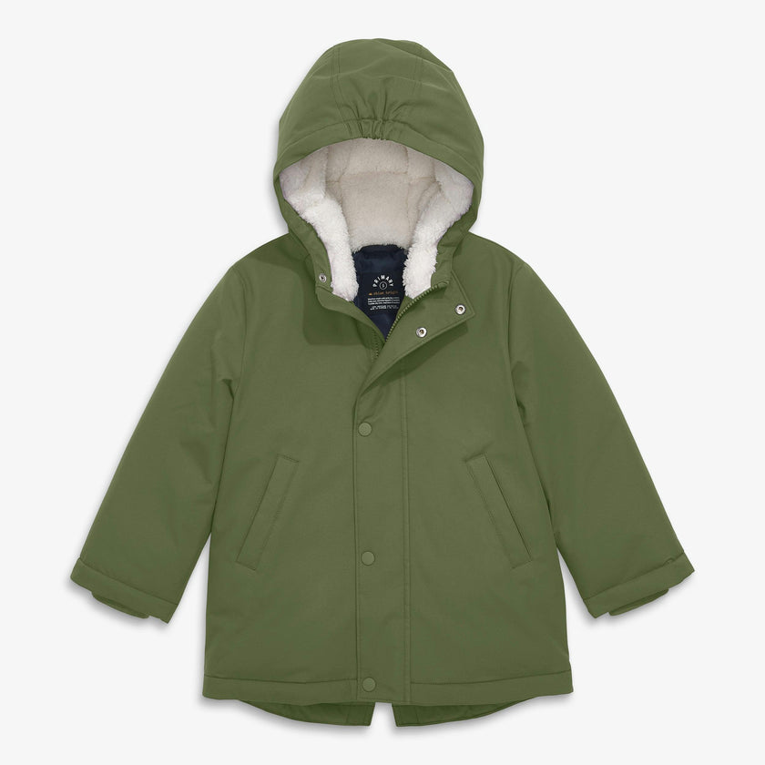 Kids weatherproof parka puffer
