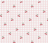 Cherries Girls Pima Cotton Short Pajama Set