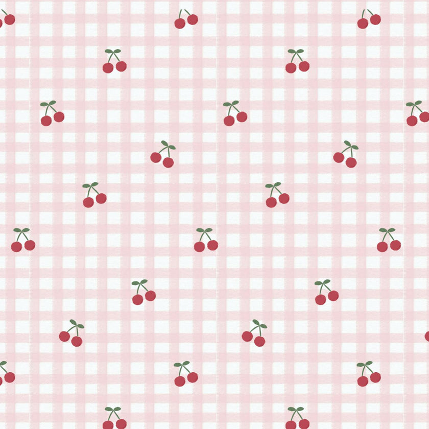 Cherries Pima Cotton Baby Bloomer w/ Cross Straps