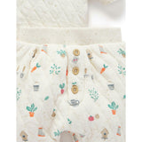 Quilted Track Set Veggie Patch Print