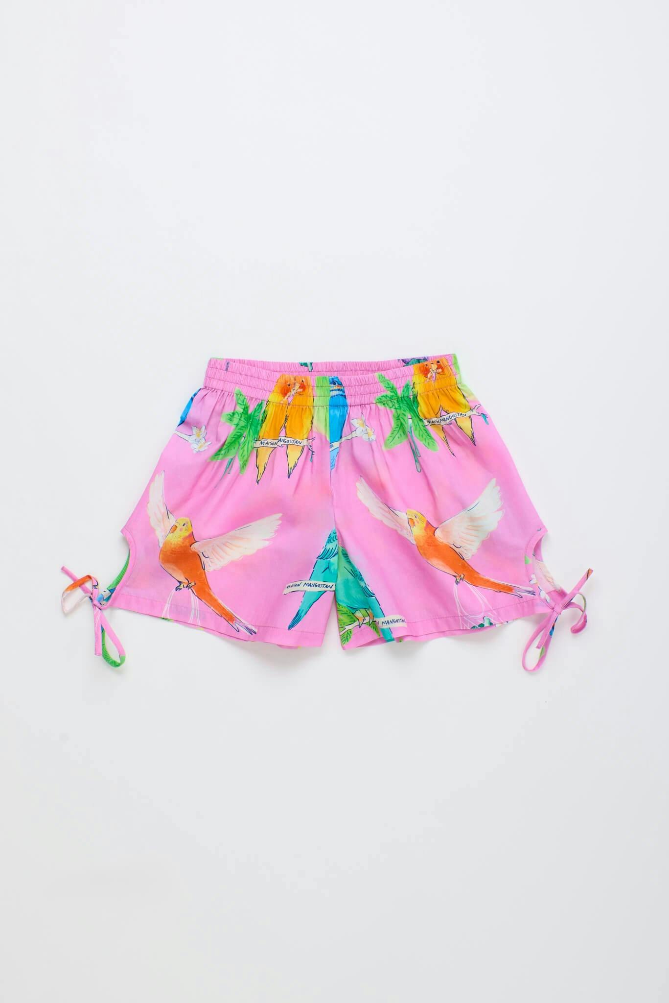 BIRDS SHORTS PINK