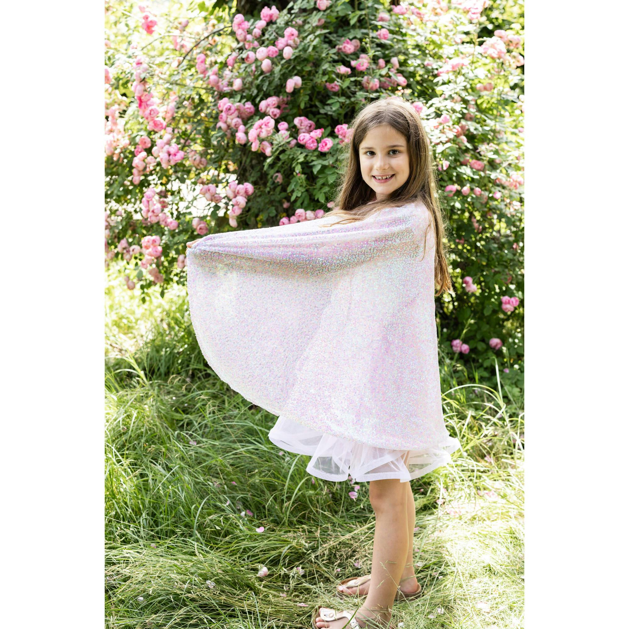 Pink Sequins Twirl Cape