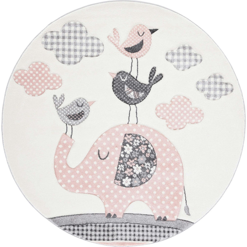 Carousel Kids Elle Rug, Pink