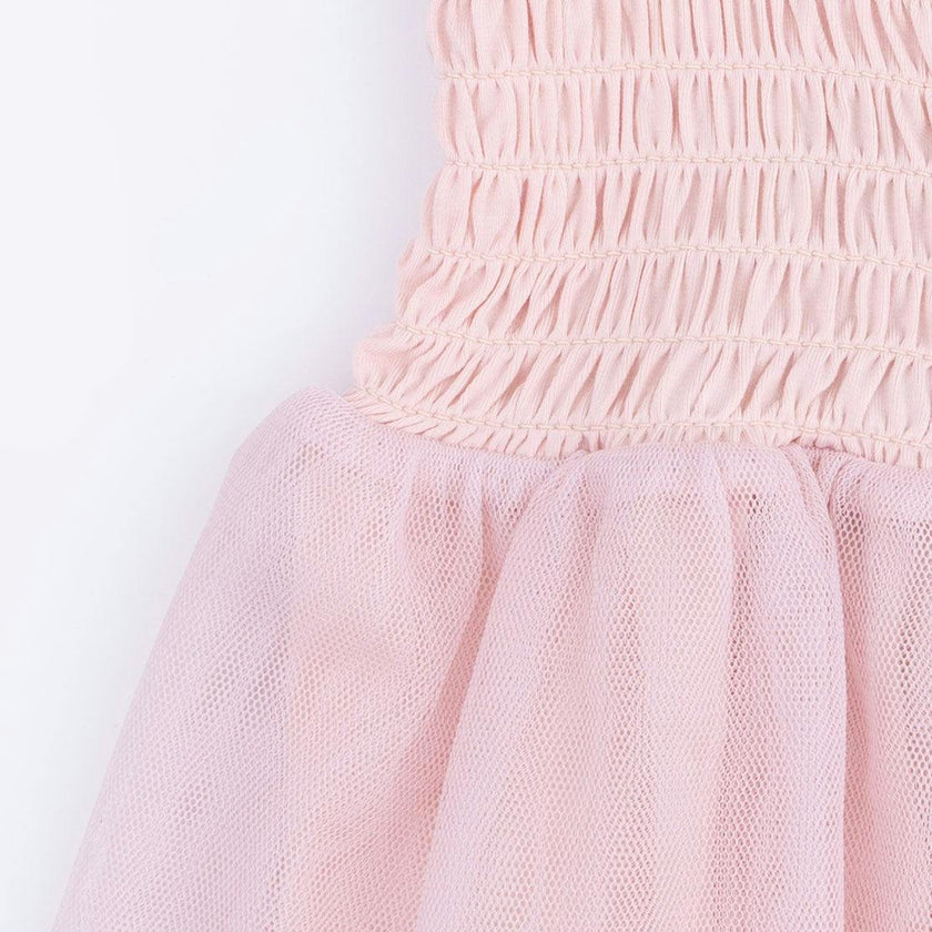 Solid Lotus - Long Sleeve Smocked Bubble with Tutu & Knotted Headband Set