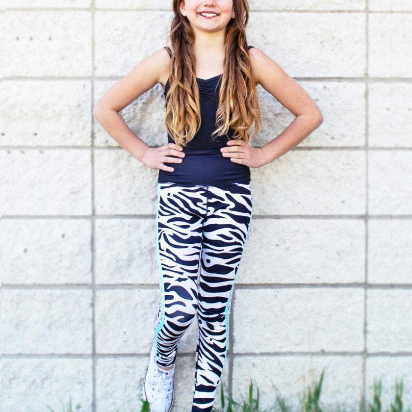 Mindy - Printed Zebra Activewear Leggings
