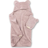 Hooded Towel + Wash Mitt Set Orchid