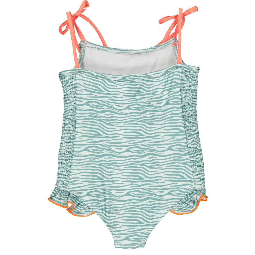 Stripes Smocked Swimsuit, Prints