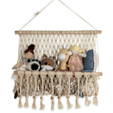 Willow Hanging Macrame Storage Basket