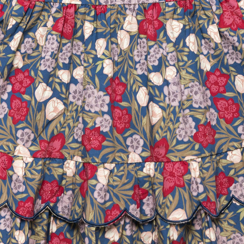 Blossom Dress in Navy Meadow