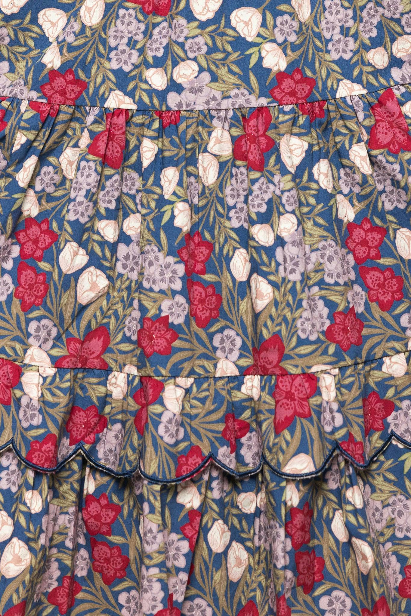 Blossom Dress in Navy Meadow