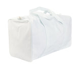 The Duffle Bag in Light Blue Stripe