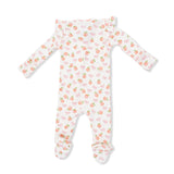Little Peaches - 2 Way Ruffle Sleeve Zipper Footie