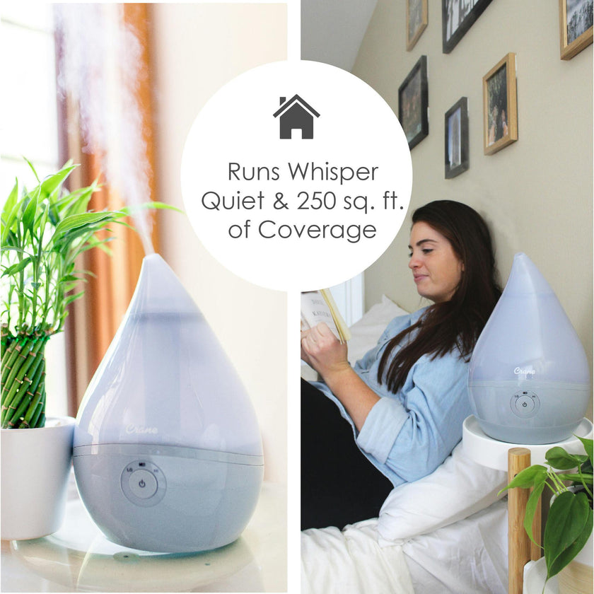 Droplet Cool-Mist Humidifier with Vapor Tray