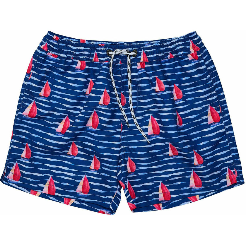 Sustainable Comfort Lined Drawstring Swim Short