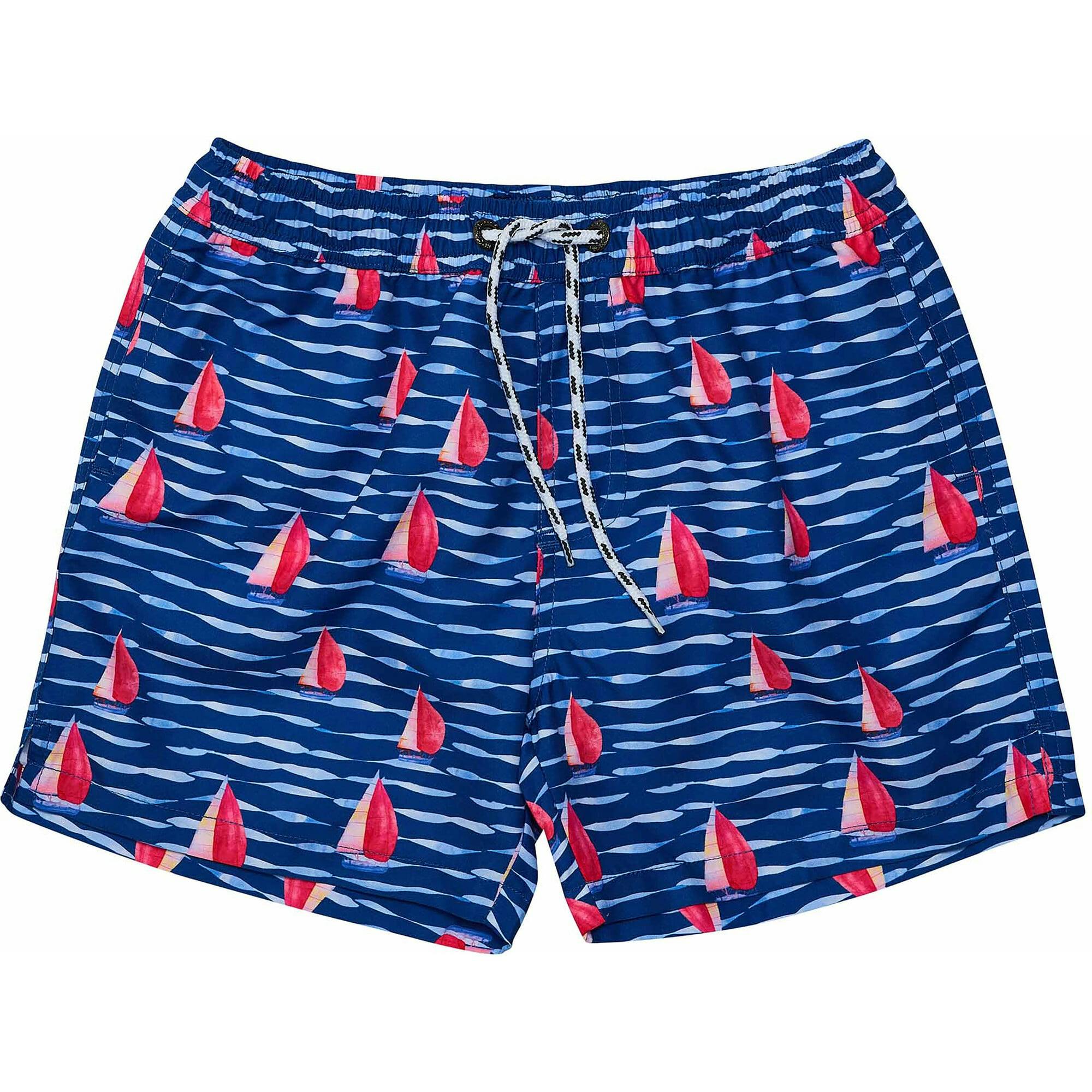 Sustainable Comfort Lined Drawstring Swim Short