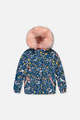 Two Piece Discover Snowsuit Blue And Pink Unicorn Print