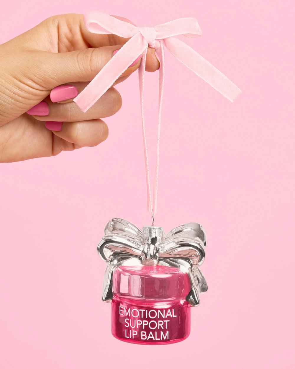 Emotional Support Lip Balm - glass ornament