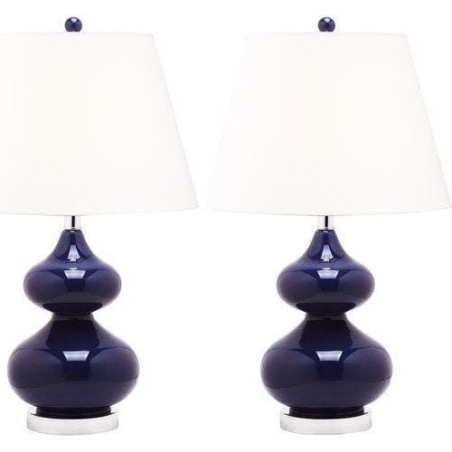 Set of 2 Eva Double Gourd Glass Lamps