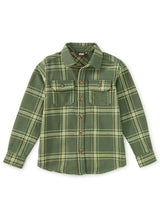 Flannel Button Up Shirt, Sherwood Plaid