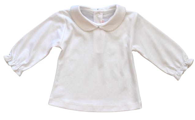 White Peter Pan Top