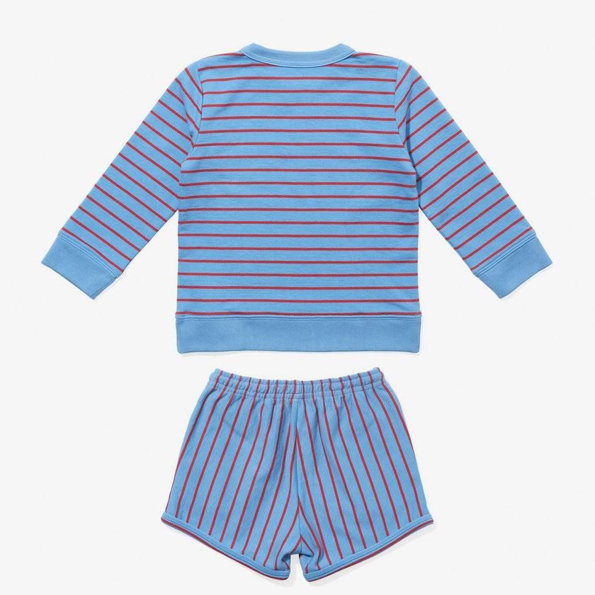Remy Short Set, Paprika French Stripe