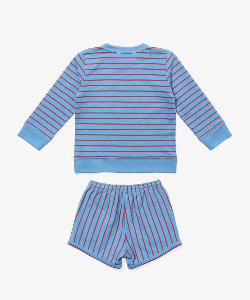 Remy Short Set, Paprika French Stripe