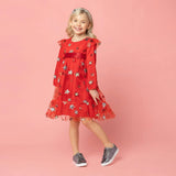 Seren Embroidered Sequin Star Party Dress