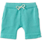 Organic Cotton Nordic Knit Shorts, Copper Green