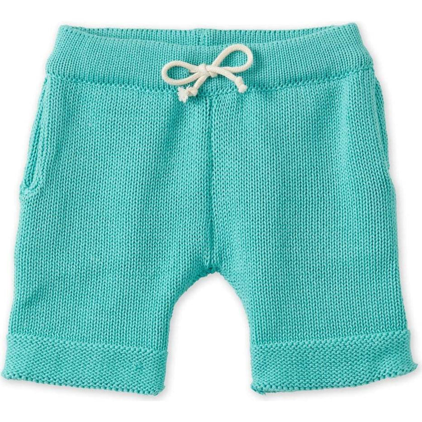 Organic Cotton Nordic Knit Shorts, Copper Green