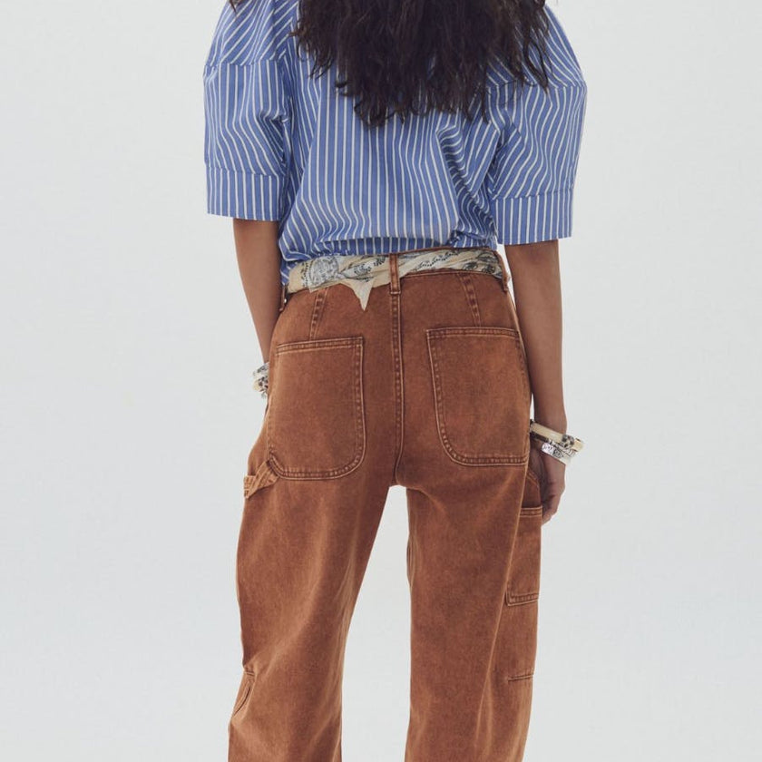 Ambar Denim Pants - Washed Caramel