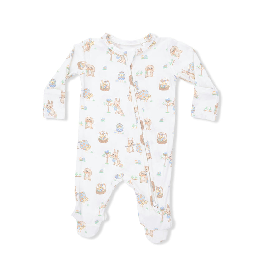 Easter Egg Hunt Uni - 2 Way Zipper Footie